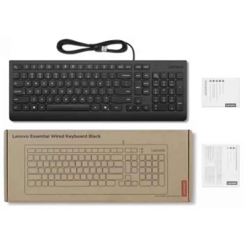 LENOVO Essential ενσύρματο πληκτρολόγιο AI Λιθουανικό (LT)