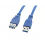 Καλώδιο επέκτασης USB 3.0 AM-AF μπλε 3M