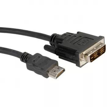 ROLINE Καλώδιο DVI (18+1) ST - HDMI ST 1,0m (11.04.5519)