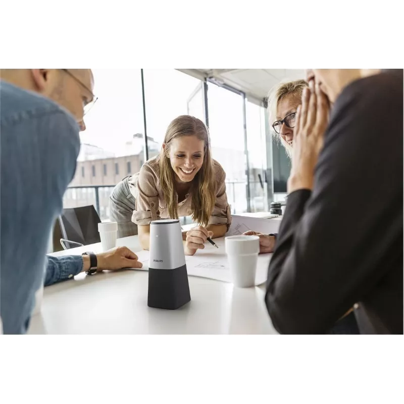 Philips PSE0540 Smart Meeting φορητό μικρόφωνο συνεδριάσεων, USB-C, μαύρο/ασημί