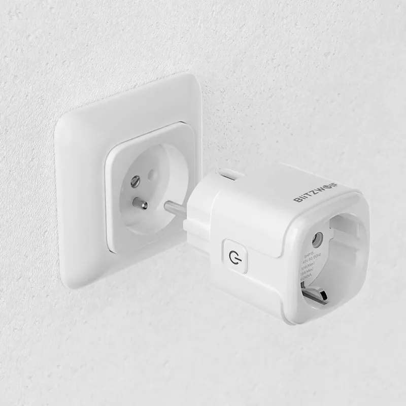 Έξυπνη πρίζα BlitzWolf BW-SHP15 ZigBee 3680W — επιτοίχια πρίζα συμβατή με WLAN/ZigBee