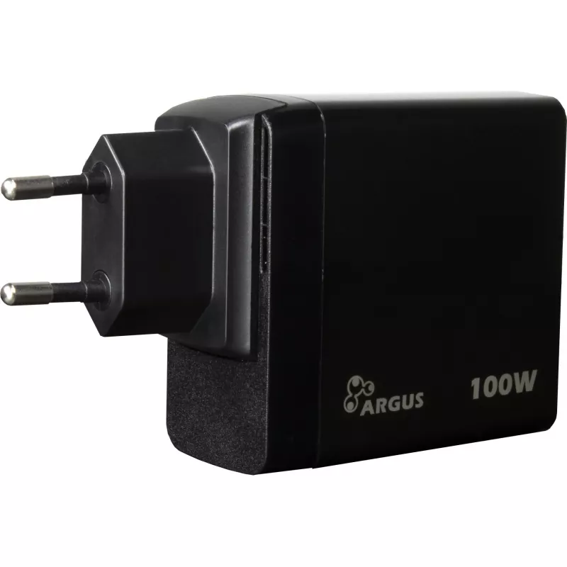 Φορτιστής PD INTER-TECH PD-3100 100W USB-C μαύρο γρήγορο τροφοδοτικό