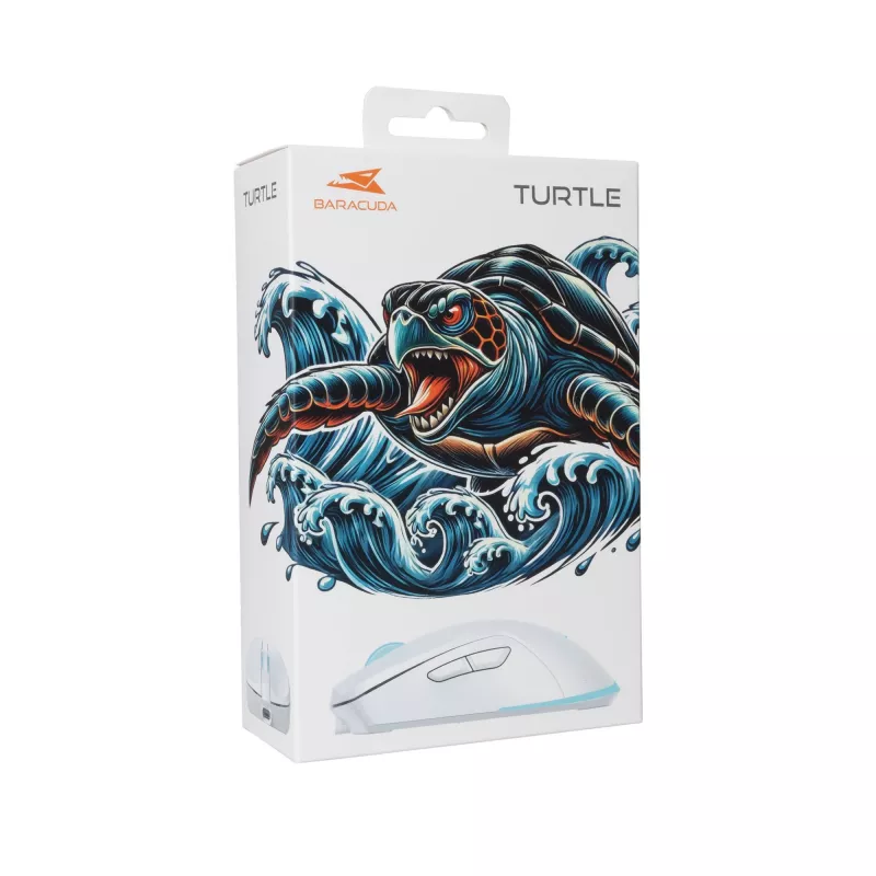 Ποντίκι Baracuda BGM-122 Turtle λευκό TURTLE-W