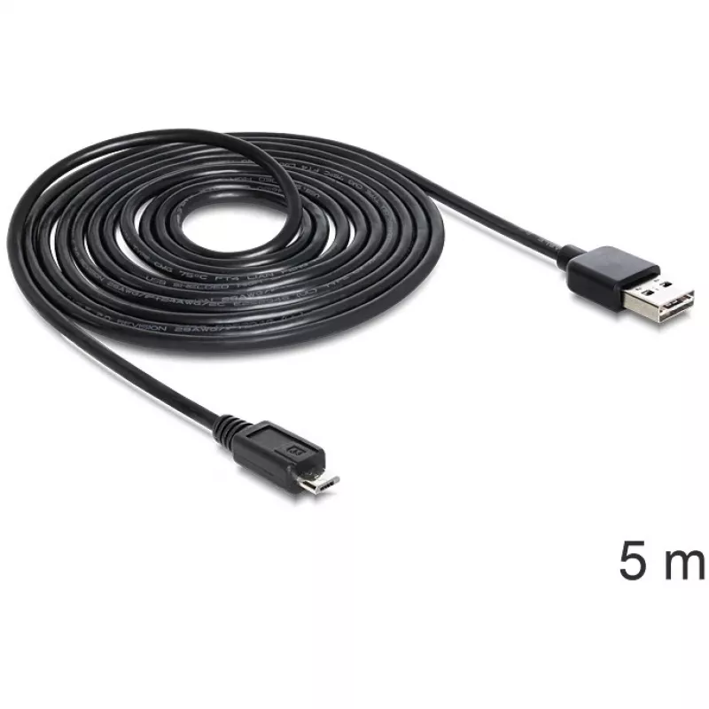 Καλώδιο DeLOCK EASY-USB 2.0-A σε Micro-B 5m