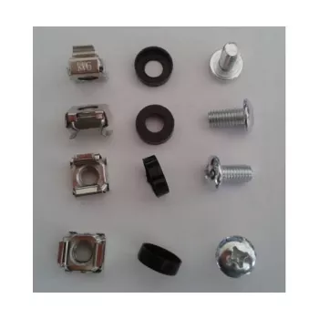 ALLNET ALL-S0002146 Σετ συναρμολόγησης M6, παξιμάδια κλωβού και βίδες, συσκευασία 100 τεμ.