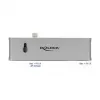 Σταθμός σύνδεσης DeLOCK Dual USB Type-C με HDMI USB 3.2 SD PD 3.0