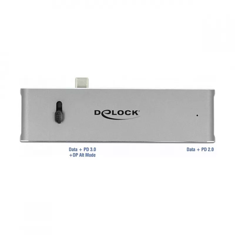 Σταθμός σύνδεσης DeLOCK Dual USB Type-C με HDMI USB 3.2 SD PD 3.0