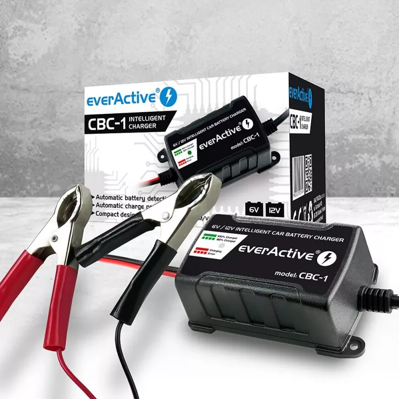Φορτιστής μπαταρίας αυτοκινήτου everActive CBC1 6V/12V