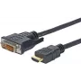 Vivolink PROHDMIDVI2 προσαρμογέας καλωδίου βίντεο 2 m HDMI Type-A (Standard) DVI-D μαύρο