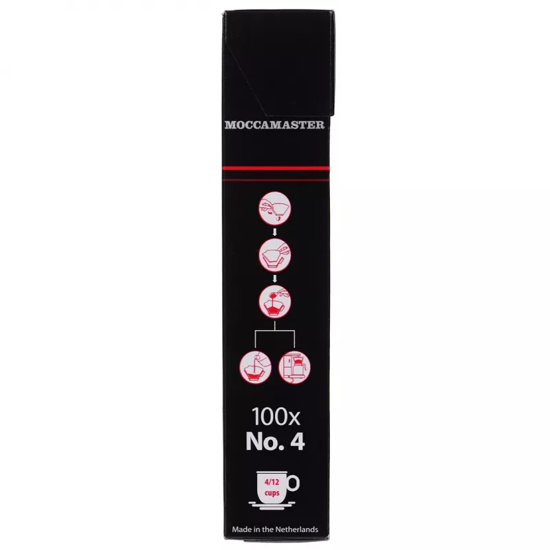 Φίλτρα καφέ MOCCAMASTER 85022 — χάρτινα φίλτρα, λευκό, συσκευασία 100 τεμ.