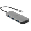 Acer HP.DSCAB.018 dongle USB-C 7 σε 1, 3x USB-A 5 Gb/s, HDMI 4K 60 Hz, SD/microSD, 100 W PD, ασημί