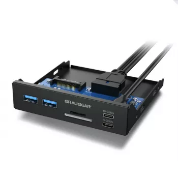 Graugear USB-HUB+Αναγνώστης καρτών Multi Front Panel, Type-C USB retail (G-MP01CR)