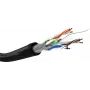Καλώδιο δικτύου Goobay CAT 6 U/UTP 100 m Μαύρο