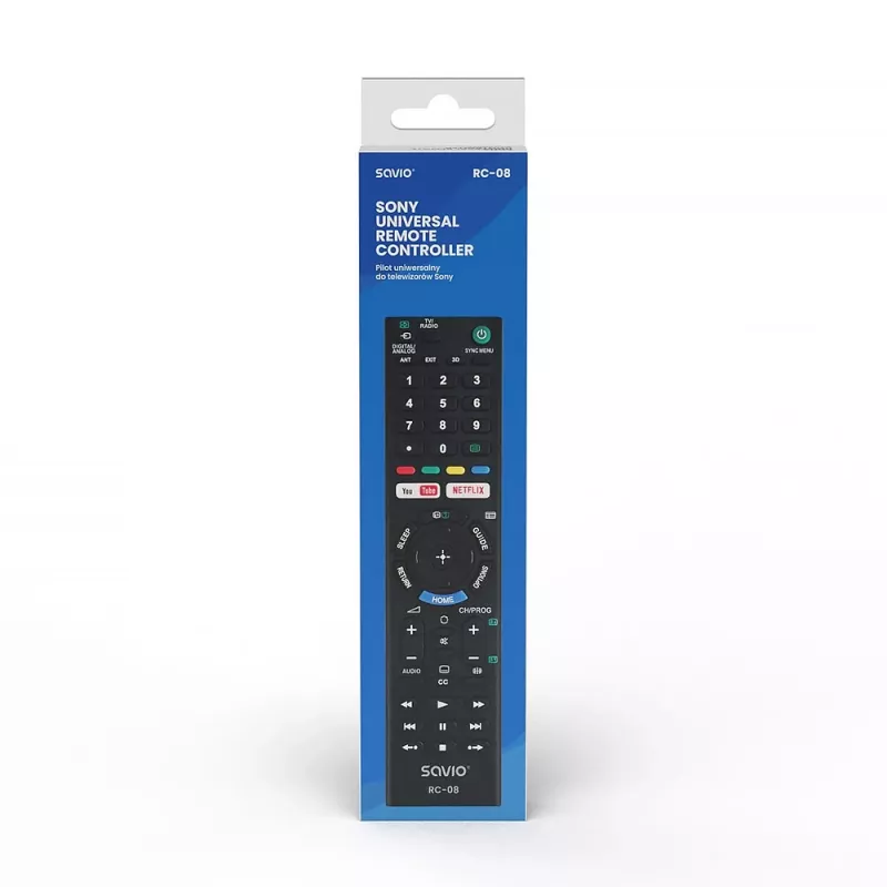 Τηλεχειριστήριο Savio RC-08 TV με κουμπιά