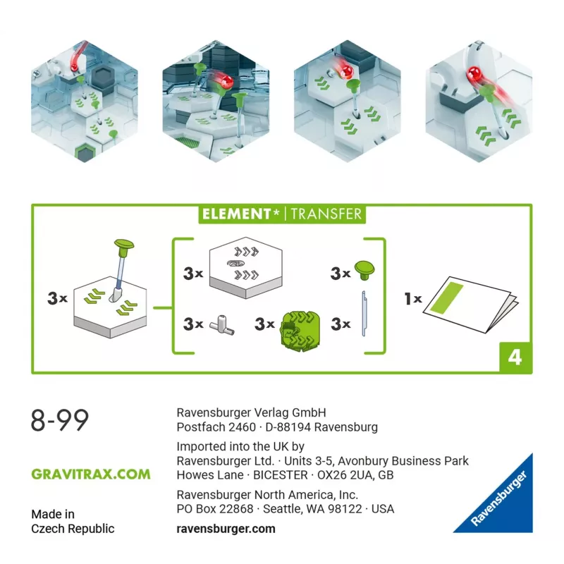 Αξεσουάρ Ravensburger GraviTrax Στοιχείο Transfer Πολύχρωμο 22422