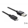 Καλώδιο USB DeLOCK EASY-USB 2.0-A - USB 2.0 Micro-B 3 m