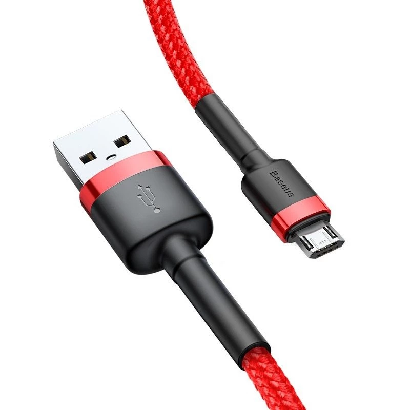Καλώδιο USB Baseus CAMKLF-C09 2m USB A σε Micro-USB B Κόκκινο