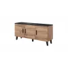 Cama sideboard LOTTA 150 3D δρυς Wotan + ματ μαύρο