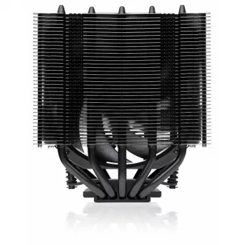 Noctua NH-D12L chromax.black αερόψυκτος ψύκτρα CPU, 120 mm, αλουμίνιο, μαύρη, 450–2000 RPM, 22,6 dBA