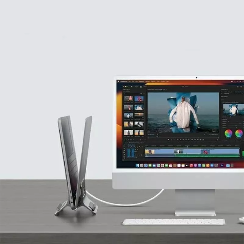 Βάση στήριξης Gravity για MacBook ασημί