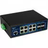 Βιομηχανικό switch PoE ALLNET ALL-SGI8112PMJ 8+4 θύρες
