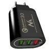 Φορτιστής τοίχου USB MACLEAN MCE479B — 3x θύρες USB, 18W συνολική ισχύς, συμπαγής