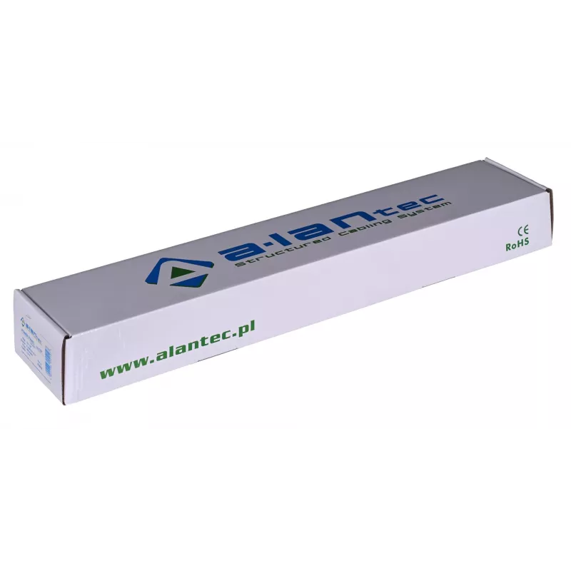 Alantec Πολύπριζο 19 ιντσών 1U, 8x CEE 7/5, διακόπτης, 1.8m (PZ081U)