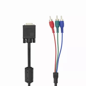 Καλώδιο VGA σε 3×RCA SBOX VGA-1022 M/M 2 m, αρσενικό VGA σε τρία RCA composite, μήκος 2 μέτρα