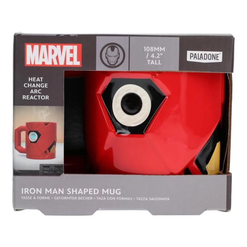 Κούπα Paladone Iron Man σε σχήμα κόκκινο 0,5L μεμονωμένη