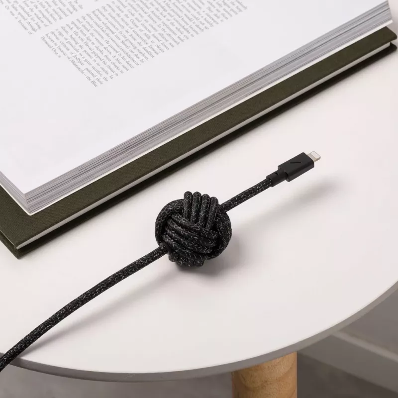 Καλώδιο USB-C σε Lightning Native Union Night 3 m – μαύρο/γκρι, μήκος 3 m