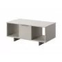 Τραπέζι σαλονιού cama meble ALMA 100×55×55 cm, ορθογώνια μπεζ επιφάνεια, φινίρισμα κασμίρ