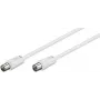Ομοαξονικό καλώδιο Microconnect COAX050W 5 m λευκό