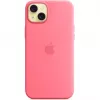 Θήκη σιλικόνης Apple MWNE3ZM/A για iPhone 15 Plus με MagSafe, ροζ