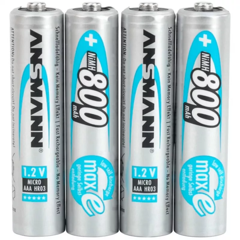 1x4 Ansmann maxE NiMH επαναφορτιζόμενη μπαταρία Micro AAA 800 mAh 5035042