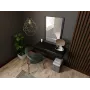 Τουαλέτα με καθρέφτη cama meble PAFOS 80×41,6×100 cm, πλαίσιο MDF, 1 συρτάρι, μαύρο ματ