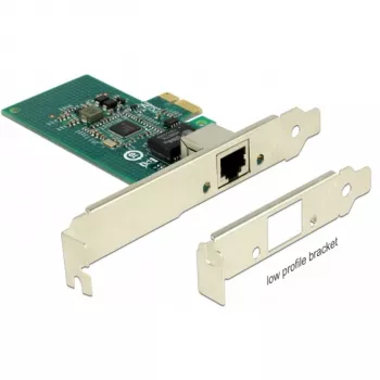 DeLock PCI Express Card > 1 x Gigabit LAN - Προσαρμογέας δικτύου - PCIe 2.1 Low-Profile - Gigabit Ethernet