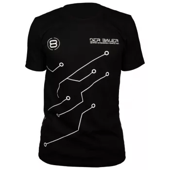 T-Shirt der8auer PCB-Design, μέγεθος M — ένδυση μάρκας der8auer