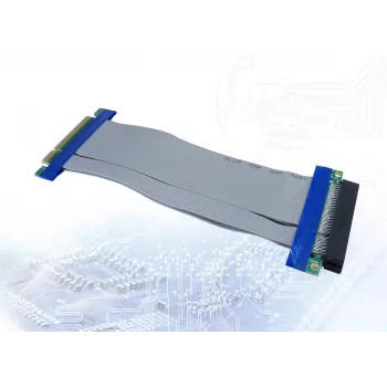 Κάρτα διασύνδεσης Inter-Tech 88885364 PCIe Μπλε Γκρι