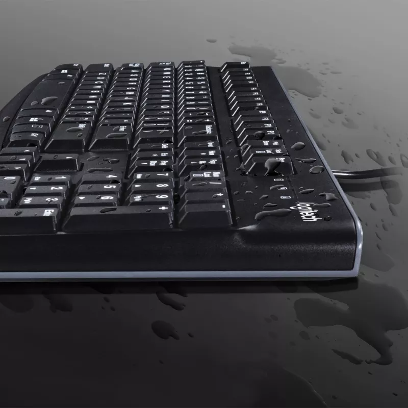 Logitech Desktop MK120 Combo, μαύρο, ενσύρματο, ελβετικό layout, 920-002504