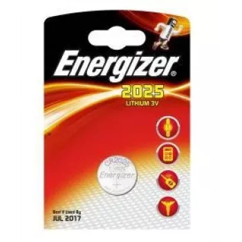 Λιθίου μπαταρία κουμπί μίας χρήσης Energizer CR2025 3 V, 1 τεμ.