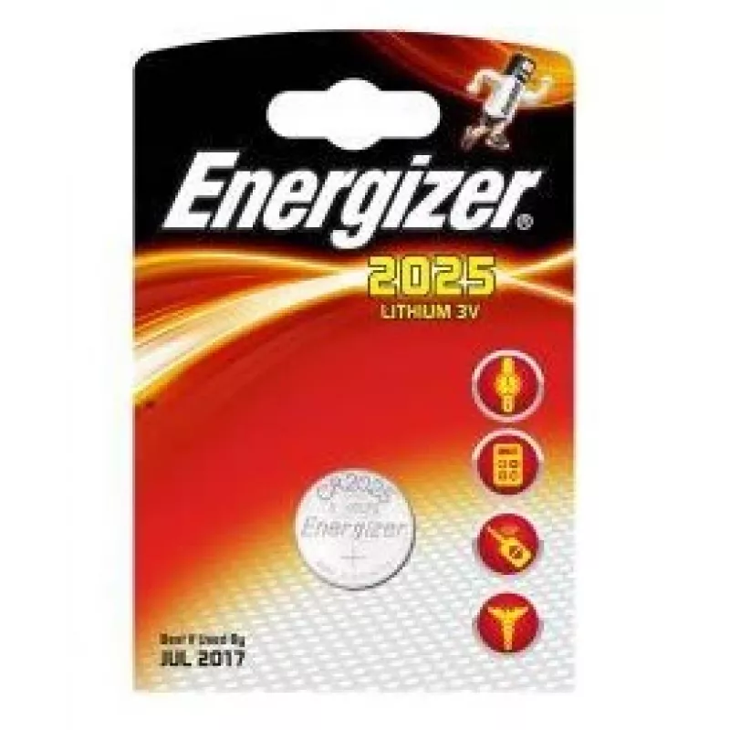 Λιθίου μπαταρία κουμπί μίας χρήσης Energizer CR2025 3 V, 1 τεμ.