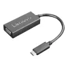 Lenovo 4X90M42956 προσαρμογέας καλωδίου βίντεο VGA (D-Sub) USB Type-C μαύρο