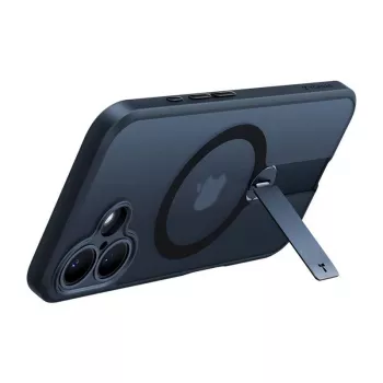 Προστατευτική θήκη Torras Pstand Spin για iPhone 16 Plus – Μαύρη, αναδιπλούμενη βάση, λεπτή προστασία