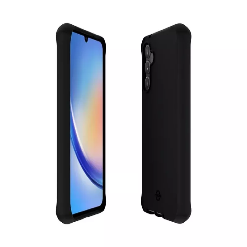 Mobilis Spectrum_R 066040 θήκη για Samsung Galaxy A34 5G, ανακυκλωμένη, αντιμικροβιακή, μονόχρωμο ματ μαύρο