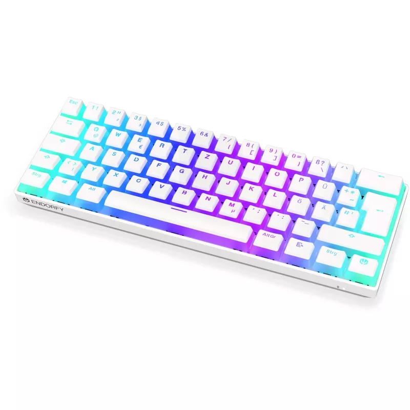 Thock Compact Wireless Pudding Onyx White, gaming πληκτρολόγιο λευκό, DE-Layout, Kailh Box Red