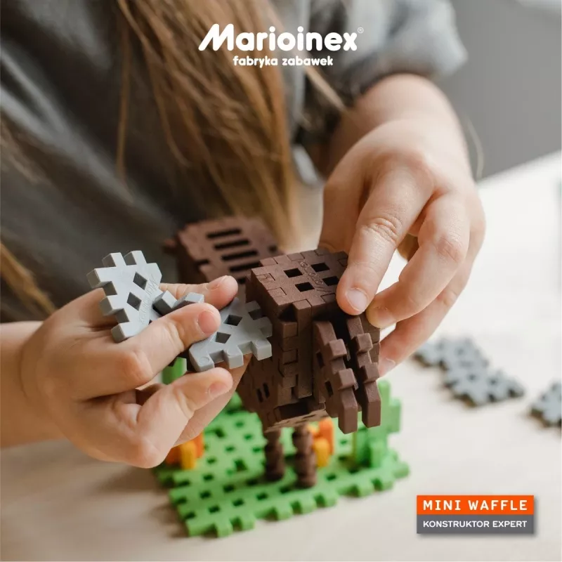 Παιχνίδι δομικών Marioinex Blocks mini Waffle Expert — 100 τεμ., πολύχρωμο, ηλικία 3+