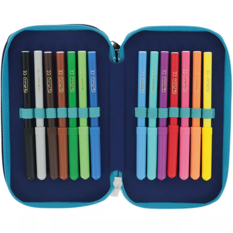 Herlitz TriCase Deep Ocean 31 τεμ. μπλε πολυεστέρας 190x70x115 mm