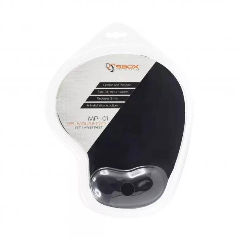 Sbox MP-01B Gel-Μαξιλάρι ποντικιού Μαύρο