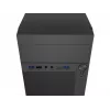 Κουτί PC NATEC Helix Mini Tower μαύρο — microATX/Mini-ITX, 3×3,5 ίντσες + 5×2,5 ίντσες, GPU 33 cm, θύρες USB-C/USB-A