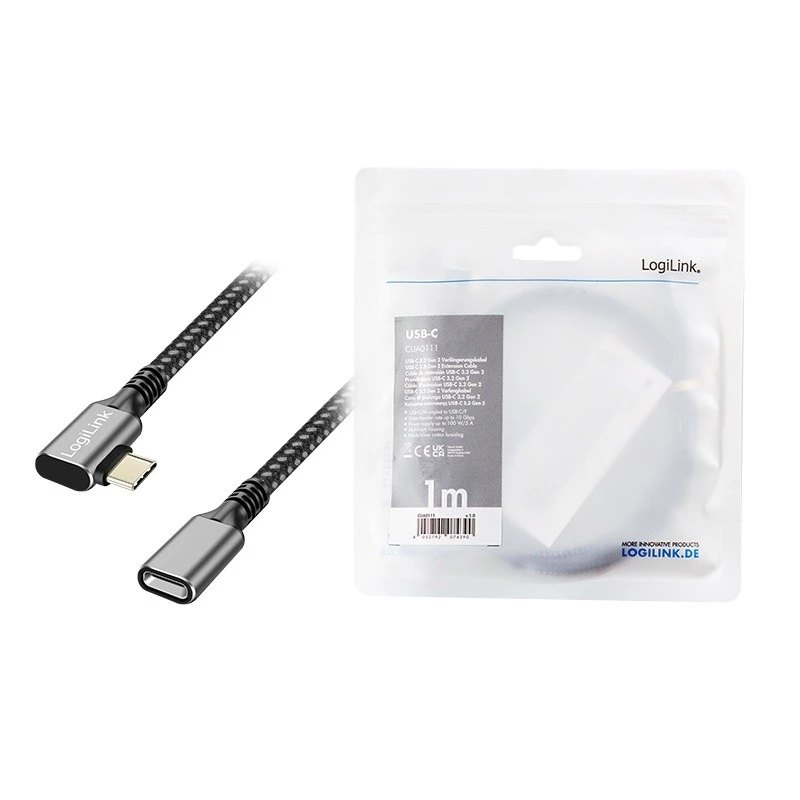 USB 3.2 Gen2 Type-C σε υποδοχή USB-C, PD, 1 m